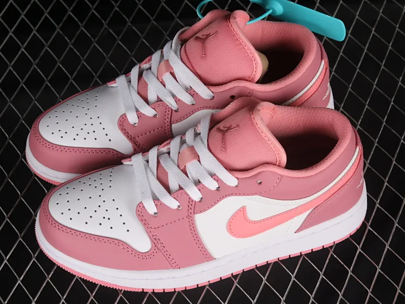 All categories Air Jordan Jordan series basketball shoes Air Jordan 1 Low Z version Air Jordan 1 Low "Desert Berry" AJ1 Joe 1 pink and white low-top cultural basketball shoes 553560-616